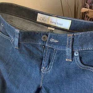 Ann Taylor Loft curvy boot jeans